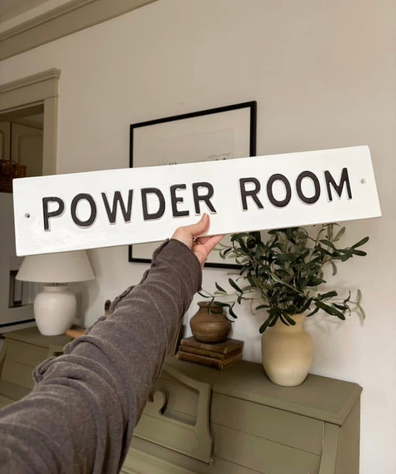 Powder Room Sign